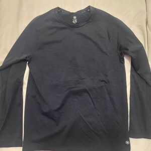 GAIAM Men's Dark Navy Long-Sleeve Crewneck